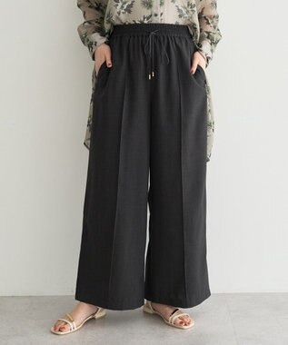 YECCA VECCA 【UVカット】サラサライージーワイドパンツ