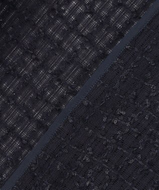 ANY SIS L リボンヤーンシアーツイード ジャケット ネイビー