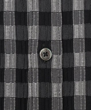 JOSEPH HOMME 新柄【オリジナル素材】ギンガムシャンブレーストレッチ　レギュラーカラーシャツ グレー系