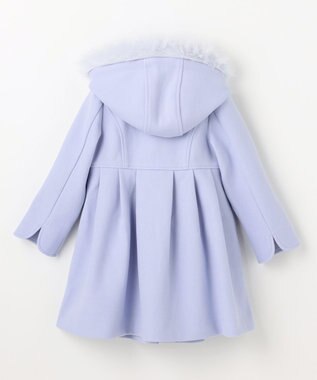 ANY KIDS 【フード取り外し可能】ウールライクコート サックスブルー
