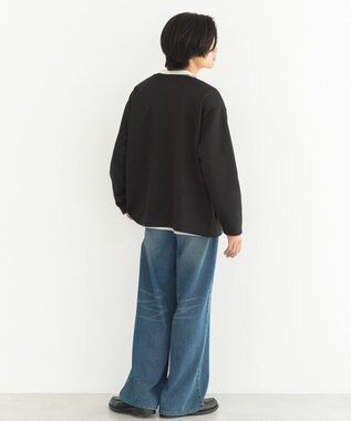 CRAFT STANDARD BOUTIQUE ボタンレスカットカーディガン Black