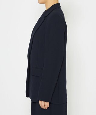 uncrave 【防シワ・洗濯機洗い可】ウォッシャブル ダブルクロス ジャケット ネイビー