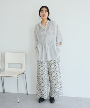 CRAFT STANDARD BOUTIQUE プリントイージーパンツ Light Beige