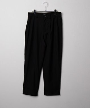 WEGO ベルト付きテーパードスラックス ブラック