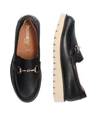 INTER-CHAUSSURES 【BUSSOLA】ホースビットローファー ブラック