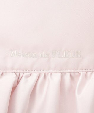 Maison de FLEUR サテンフロントフリルスクエアトートバッグ Pink