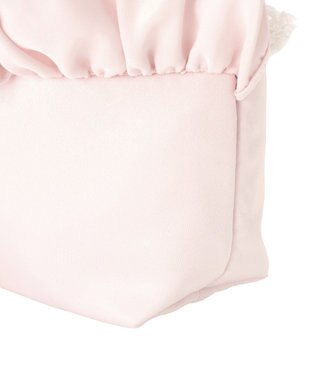 Maison de FLEUR サテンフロントフリルスクエアトートバッグ Pink