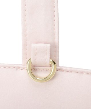 Maison de FLEUR サテンフロントフリルスクエアトートバッグ Pink