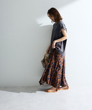Green Parks 汗染み防止フレンチロゴＴシャツ Charcoal Gray
