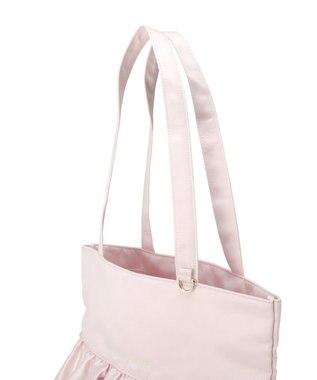 Maison de FLEUR サテンフロントフリルスクエアトートバッグ Pink