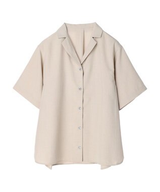 Green Parks 速乾開襟シャツ Gray Beige