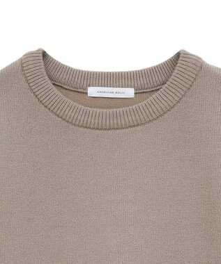 AMERICAN HOLIC サイドポケットロングニットプルオーバー Mocha