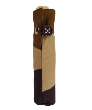 +RING 【限定/日本製】レディース向け パッチワーク プラスリング 折傘50cm BRN SR322 ブラウン