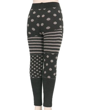 WACOAL あったかボトム 毛糸のパンツ ふんわりフィット 足首丈 レディース PPL767 /ワコール ダークブラウン