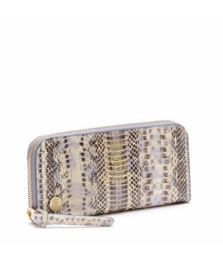  【スネークレザー】ラウンドウォレット