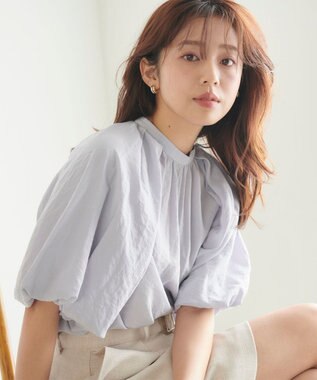  【新色追加・洗える】バルーンスリーブ ブラウス