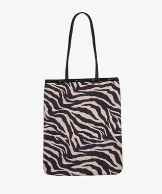 LeSportsac VERTICAL CITY TOTE/アップタウンラフィアゼブラ/ブラック アップタウンラフィアゼブラ/ブラック