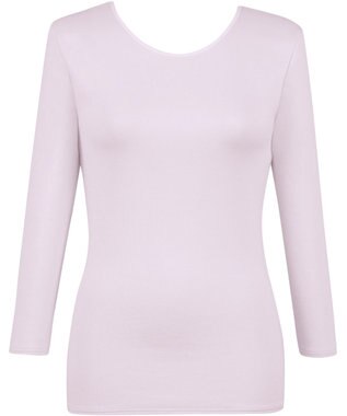 Wing あったかインナー 綿100％(肌側) シルクプロテイン加工 やわらかな肌ざわり 【エアロカプセル】 ネックせまめ 8分袖 長袖 秋 冬 EL2949 ウイング／ワコール チャコールグレー