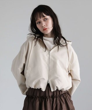 Green Parks ・ＥＬＥＮＣＡＲＥ　ＤＵＥ　ショートマウンテンパーカー Ivory