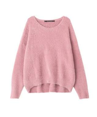 YECCA VECCA ラメシャギードルマンニット Pink