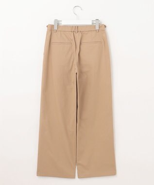 J.PRESS LADIES 【洗える】Vanyストレッチツイル セミワイド パンツ キャメル系