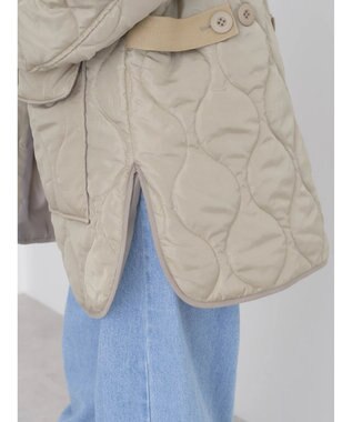 earth music&ecology キルティングハーフブルゾン Khaki