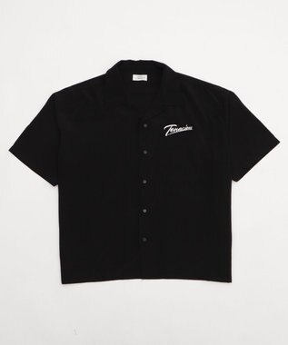 WEGO 【ユニセックス着用ITEM/MLサイズ展開】オープンカラーグラフィックシャツ（SS） ブラックその他