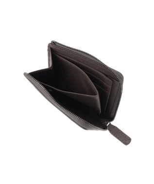 genten リラサート 二つ折り財布 グレー