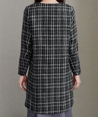 Tiaclasse L ツイードコート ブラック