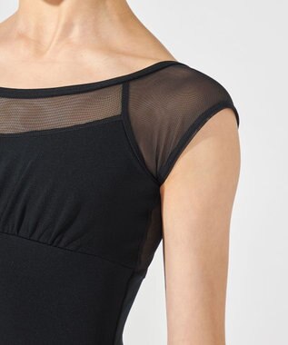 Chacott フレンチスリーブレオタード ブラック