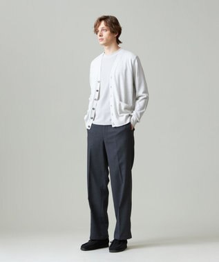 J.PRESS MEN カシミヤタッチワイド イージーパンツ グレー系