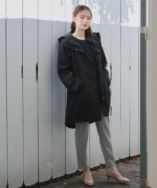 Tiaclasse 【安田美沙子さん着用・新色追加】ウォーマル中綿フーデッドコート ブラック