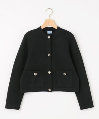 組曲 【組曲×setsuko sagittaire】サジテール釦ニットジャケット ブラック系
