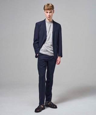 JOSEPH HOMME 新色追加【セットアップ対応】トリコサッカーストレッチ テーパードパンツ / CITY ネイビー系