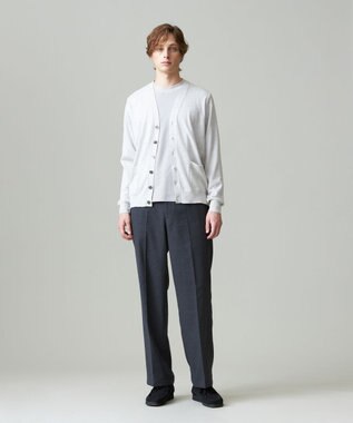 J.PRESS MEN カシミヤタッチワイド イージーパンツ グレー系