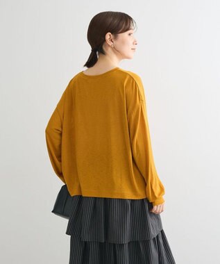 Green Parks シアーロゴ長袖プルオーバー Orange