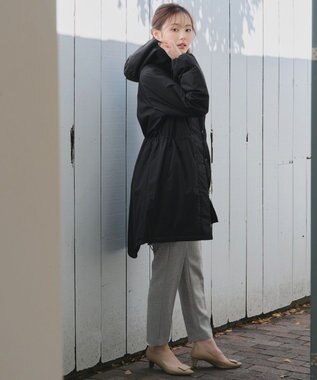 Tiaclasse 【安田美沙子さん着用・新色追加】ウォーマル中綿フーデッドコート ブラック