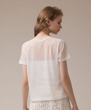 GRACE CONTINENTAL シアーカットトップ ホワイト