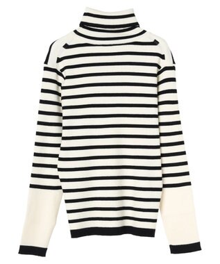 AMERICAN HOLIC バイパチリブタートルニットプルオーバー Border