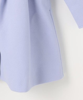 ANY KIDS 【フード取り外し可能】ウールライクコート サックスブルー