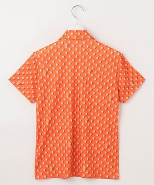 23区GOLF 【WOMEN】【接触冷感・UVケア・吸水速乾】アイス柄 ポロシャツ オレンジ系5