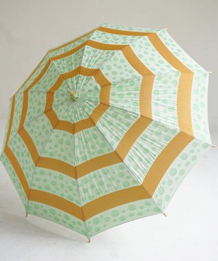 槇田商店 菜-sai- まめ　日傘 緑