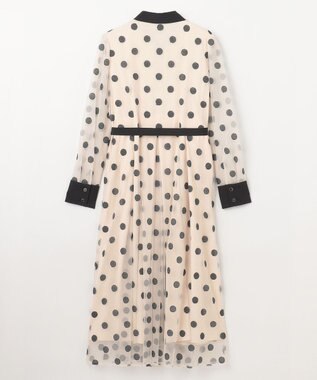 GRACE CONTINENTAL ラメドット刺繍ドレス キナリ