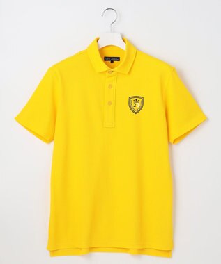 23区GOLF 【MEN】【WEB&一部店舗限定】ハニカムカノコ 半そでポロシャツ イエロー系