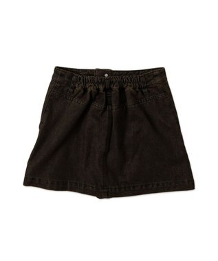 WEGO ヴィンテージウォッシュサス付スカパン ブラック