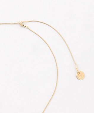 J.PRESS LADIES 【着こなしのポイントに】マーブルロング ネックレス ウスゴールド×ブラウン系