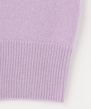 自由区 L 【洗える】ウールカシミヤブレンド ボートネックプルオーバー ローズ系