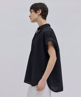 BEIGE， 【洗える/接触冷感/速乾/UVケア対応】BATEAU / ブラウス Black