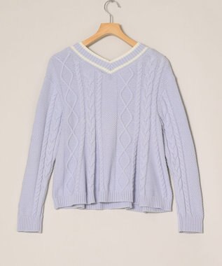 ONWARD Reuse Park 【組曲】ニット春夏 ブルー