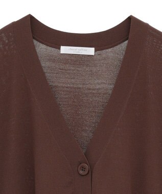 Green Parks フレンチスリーブカーディガン Brown